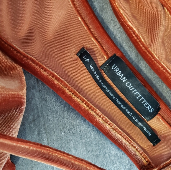 Burnt Orange Velvet Urban Outfitters Jumpsuit - Picture 6 of 6